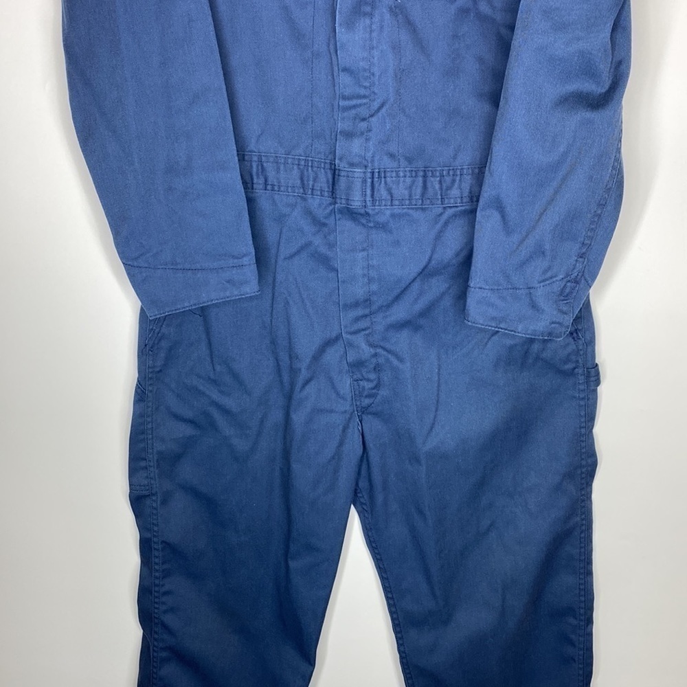 Vintage Key Imperial Blue Coveralls USA Workwear Mechanic Size 44 Long - Picture 3 of 10